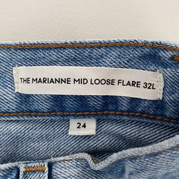 ❗️SOLD❗️Denim Forum The Marianne Mid Loose Flare 32L Size 24 - Picture 9 of 12
